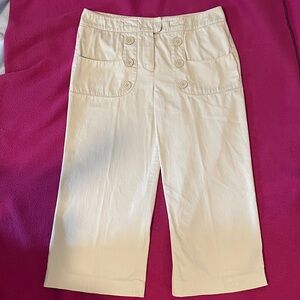 Sandro Sportswear Cream Cropped (Capris) pants